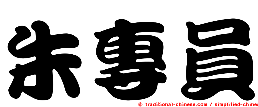 朱專員