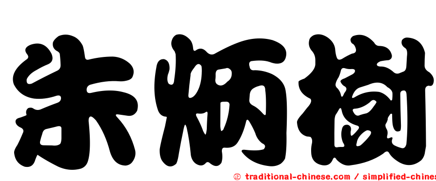 朱炳樹