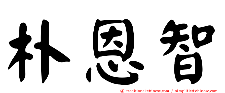 朴恩智