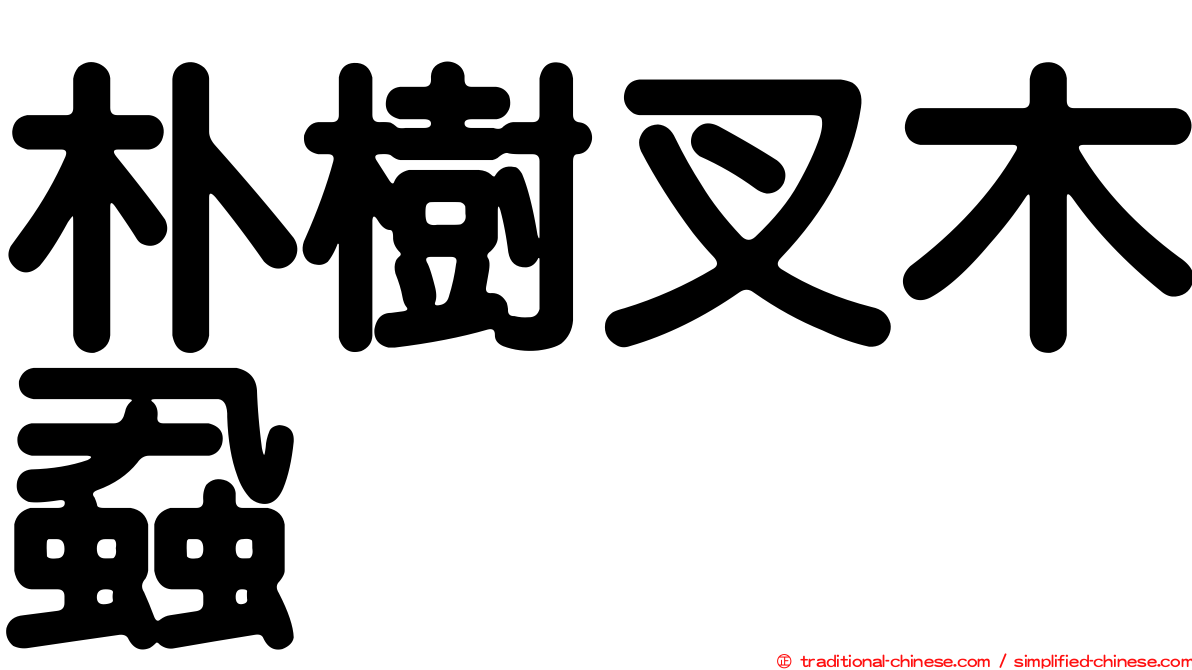 朴樹叉木蝨