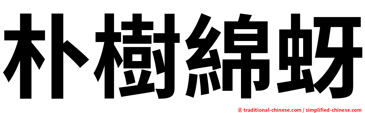 朴樹綿蚜