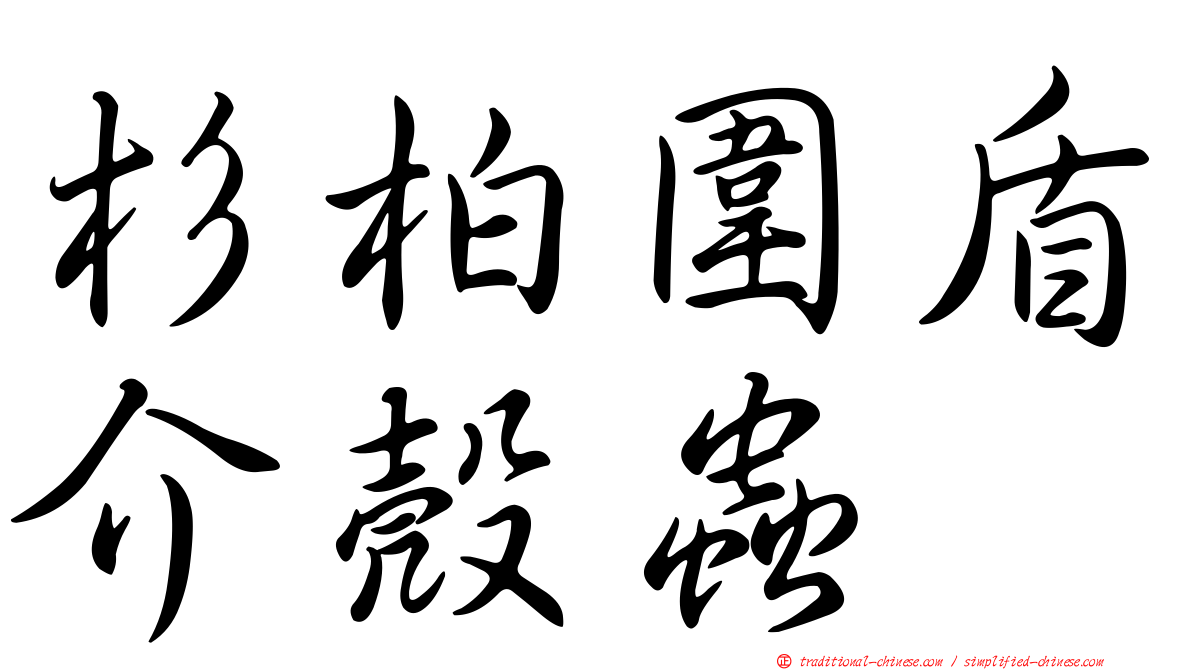 杉柏圍盾介殼蟲