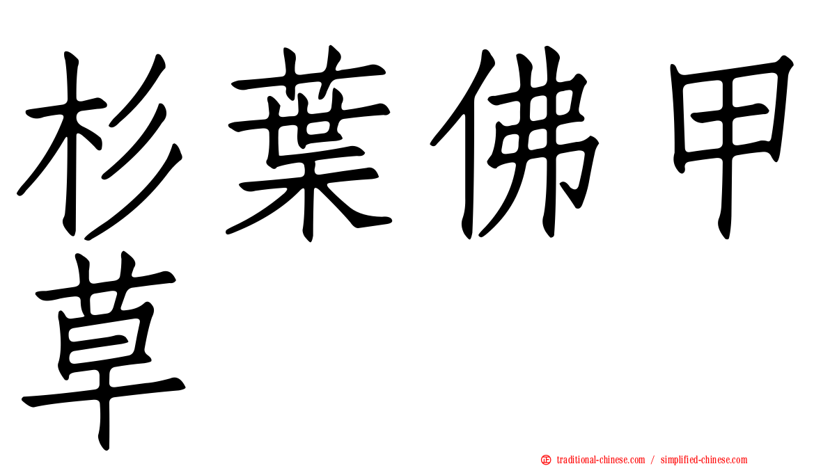 杉葉佛甲草