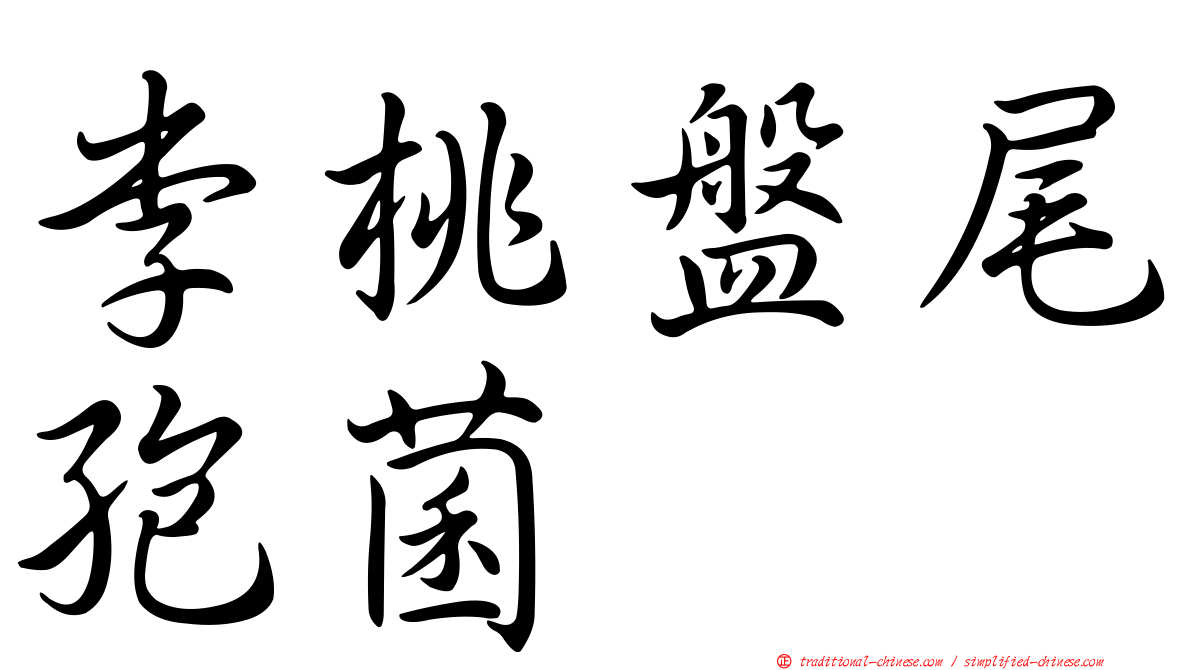 李桃盤尾孢菌