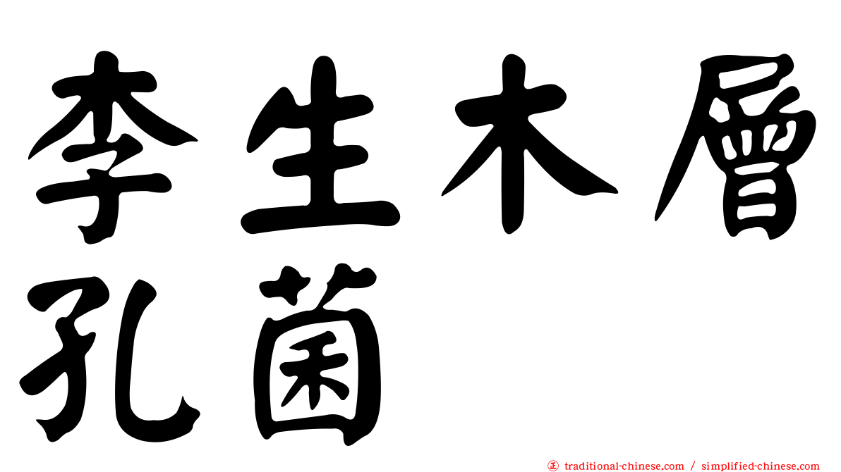 李生木層孔菌