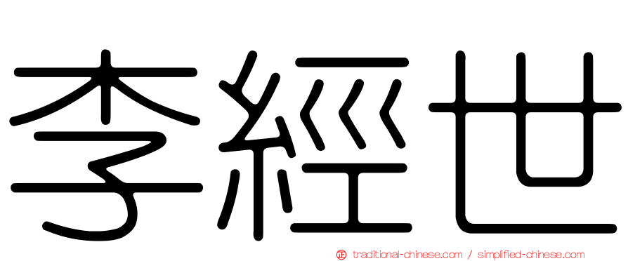 李經世