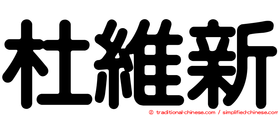 杜維新
