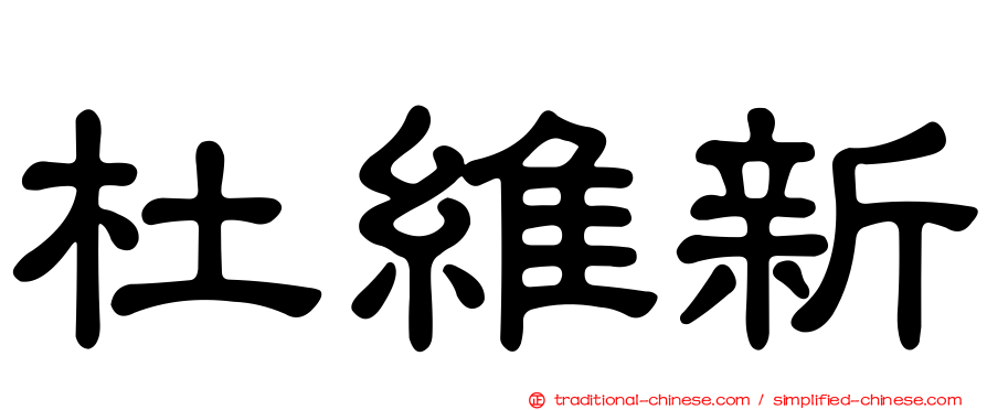 杜維新