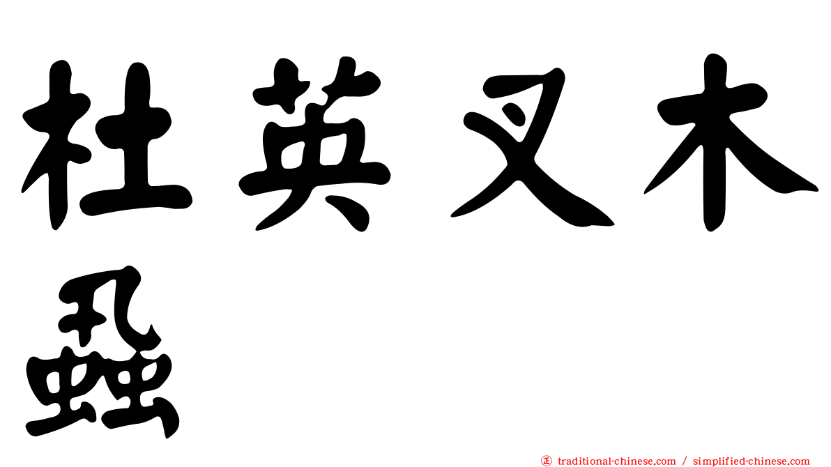 杜英叉木蝨