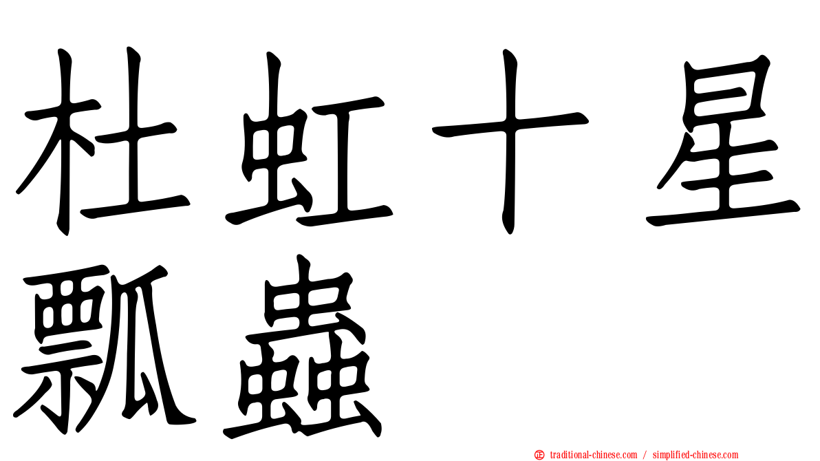 杜虹十星瓢蟲