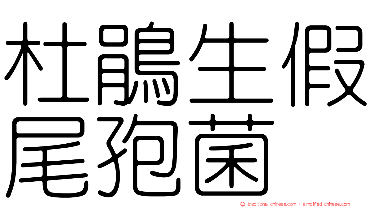 杜鵑生假尾孢菌