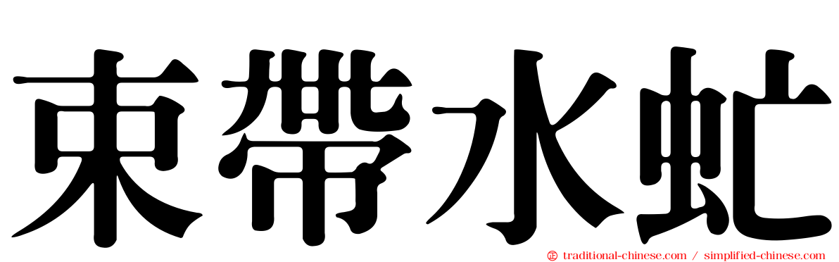 束帶水虻