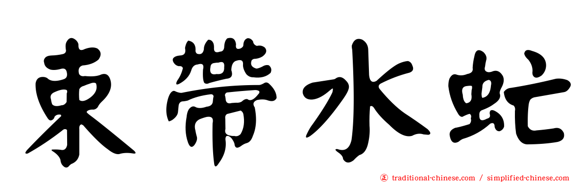 束帶水虻