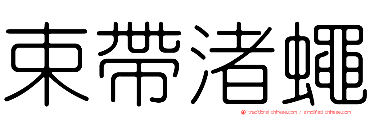 束帶渚蠅