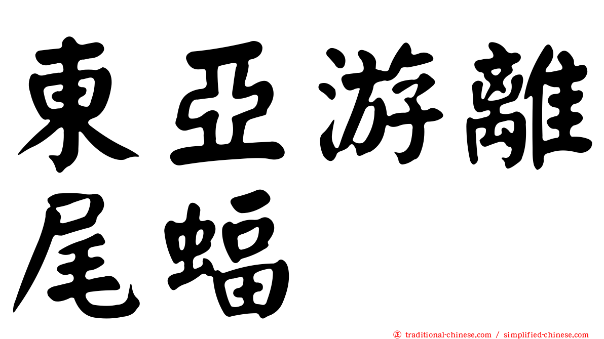 東亞游離尾蝠