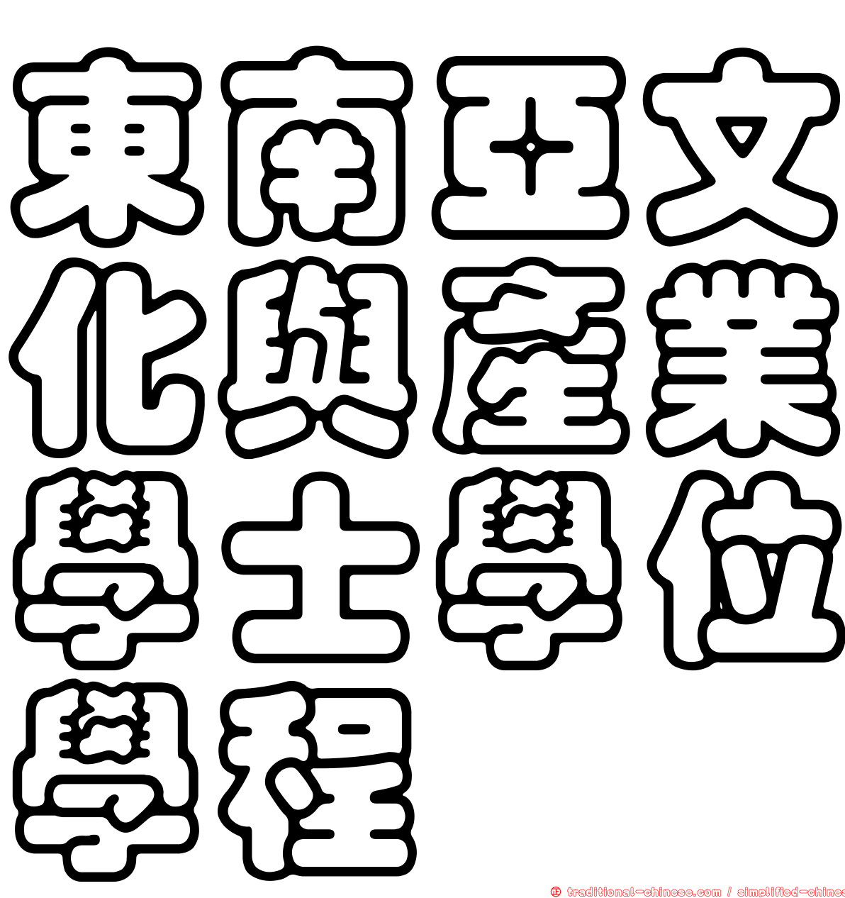 東南亞文化與產業學士學位學程