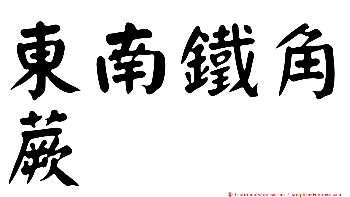 東南鐵角蕨