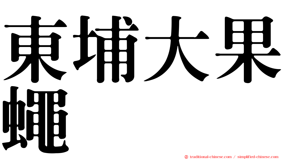 東埔大果蠅