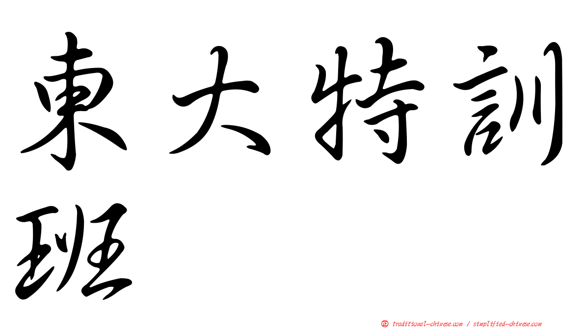 東大特訓班