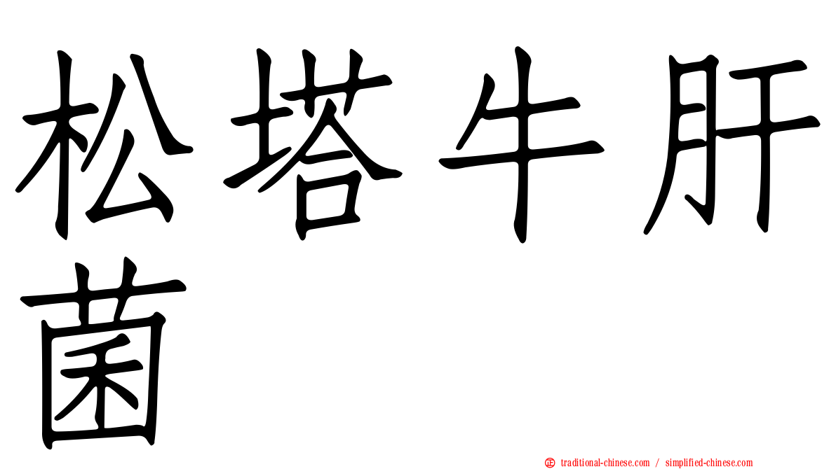 松塔牛肝菌