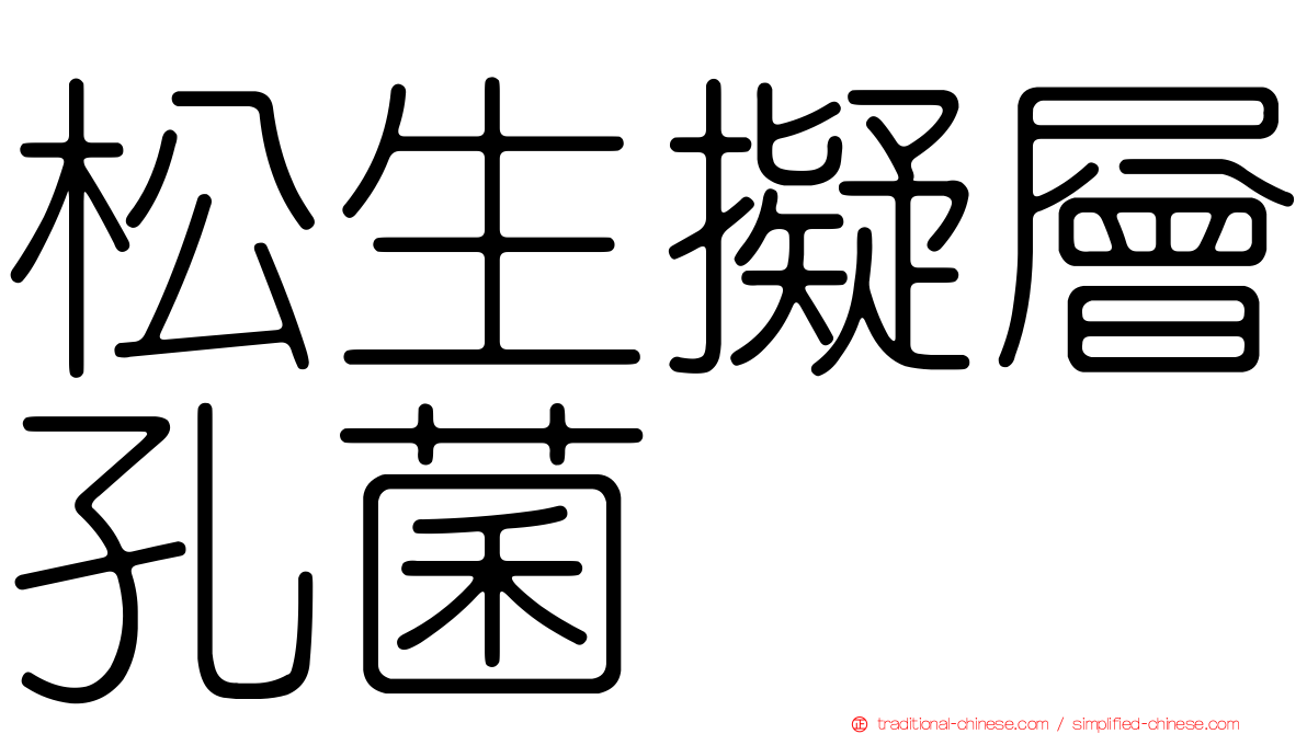 松生擬層孔菌