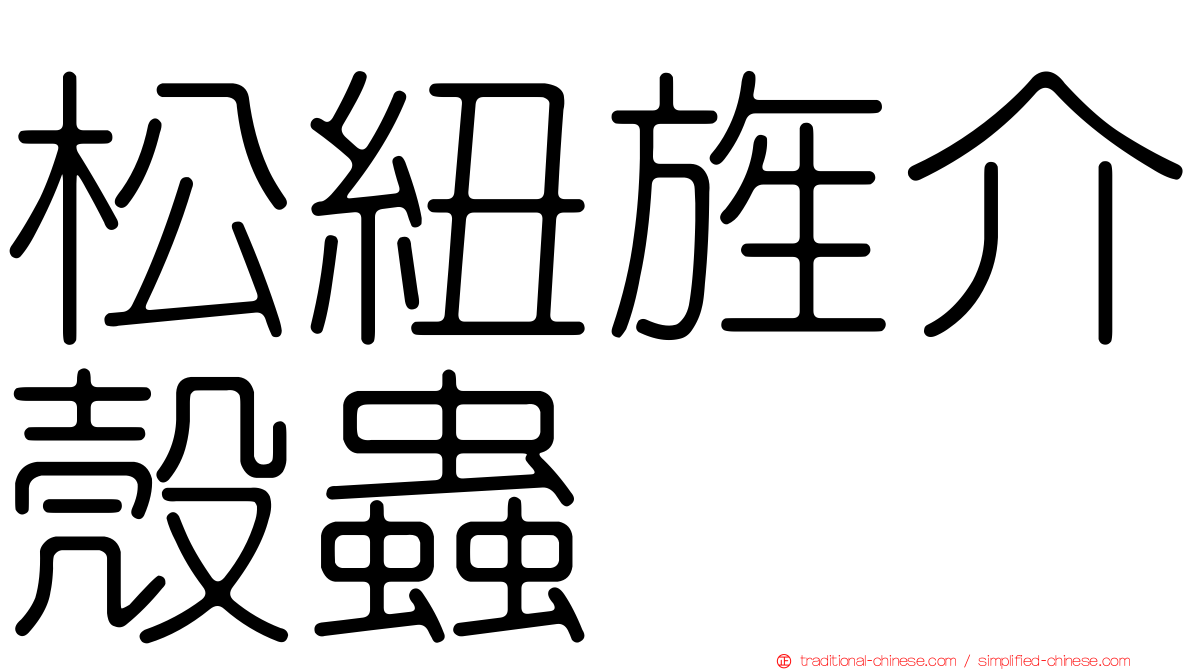 松紐旌介殼蟲