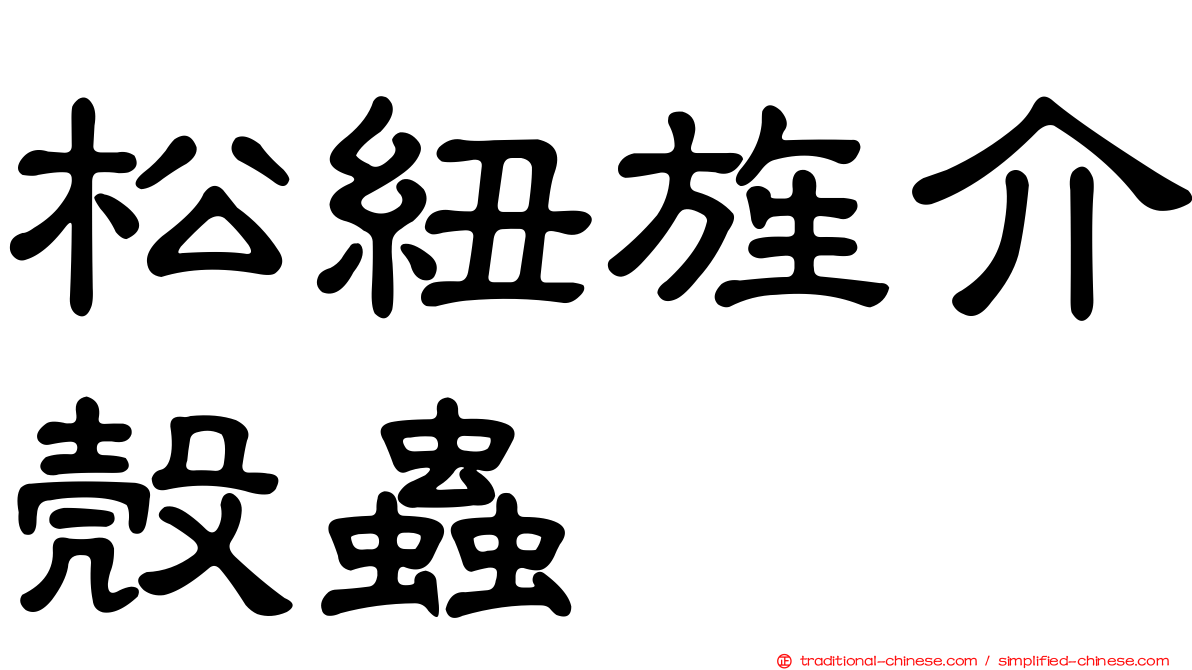 松紐旌介殼蟲