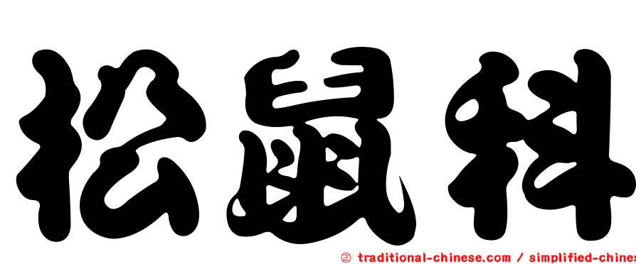 松鼠科