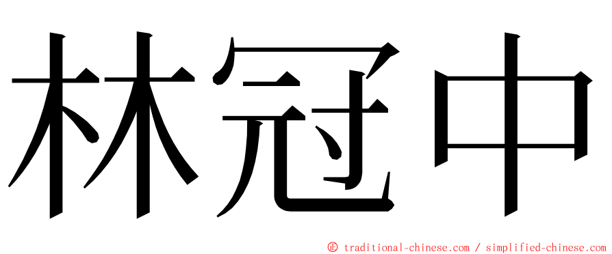 林冠中 ming font