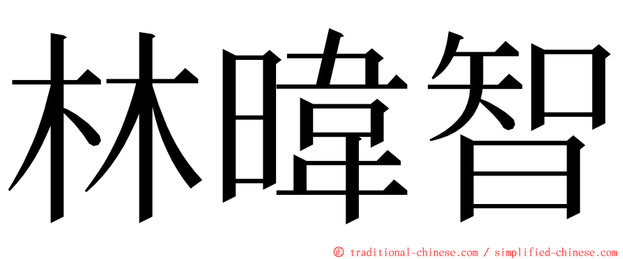 林暐智 ming font