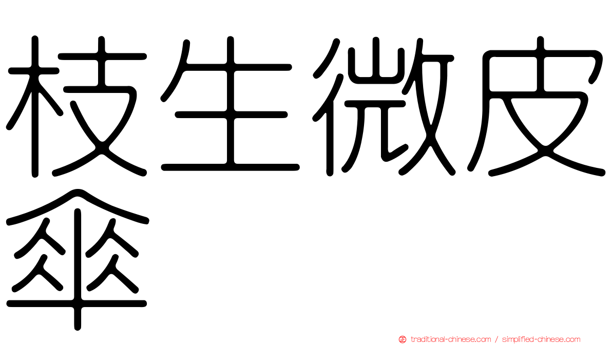 枝生微皮傘
