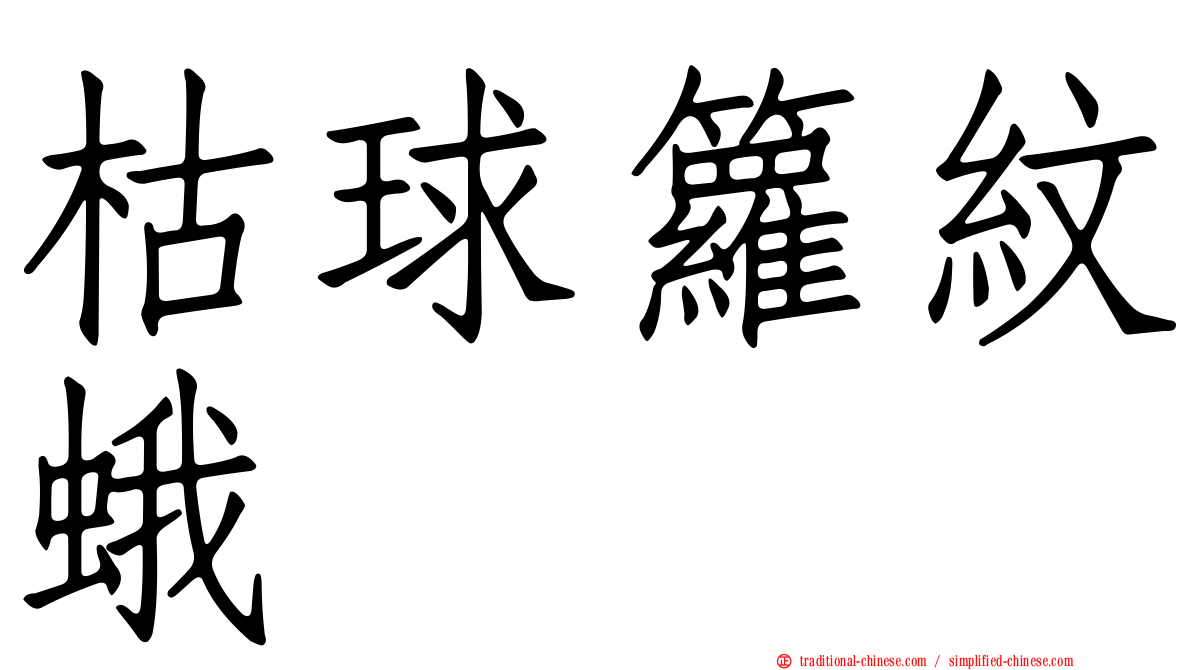 枯球籮紋蛾
