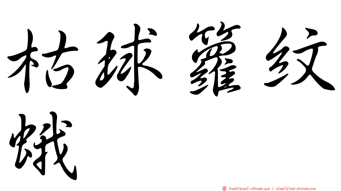 枯球籮紋蛾