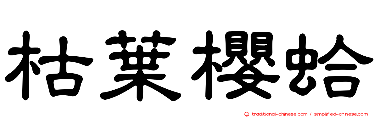 枯葉櫻蛤