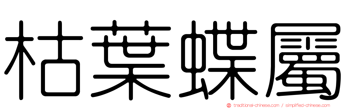 枯葉蝶屬