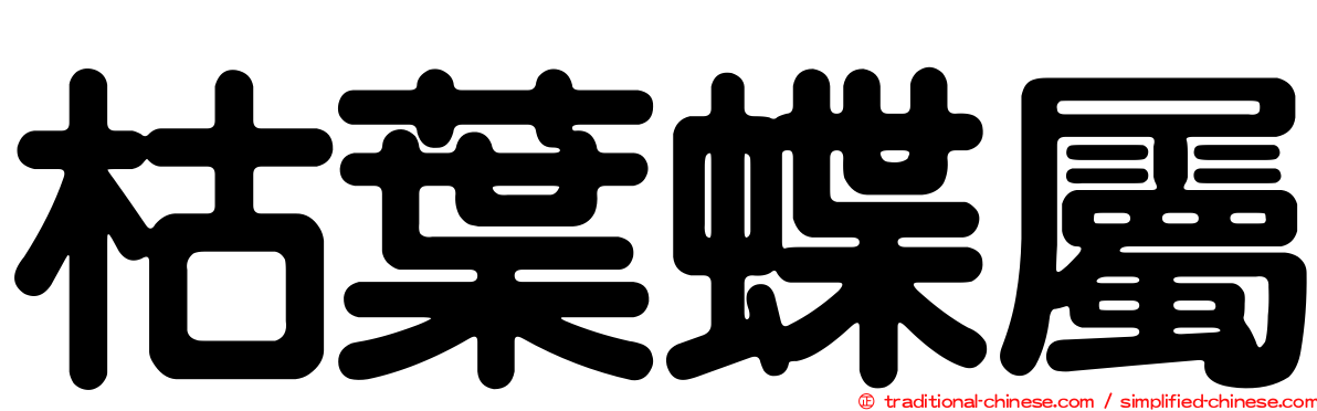 枯葉蝶屬
