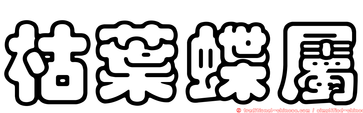 枯葉蝶屬