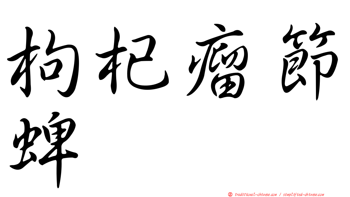枸杞瘤節蜱