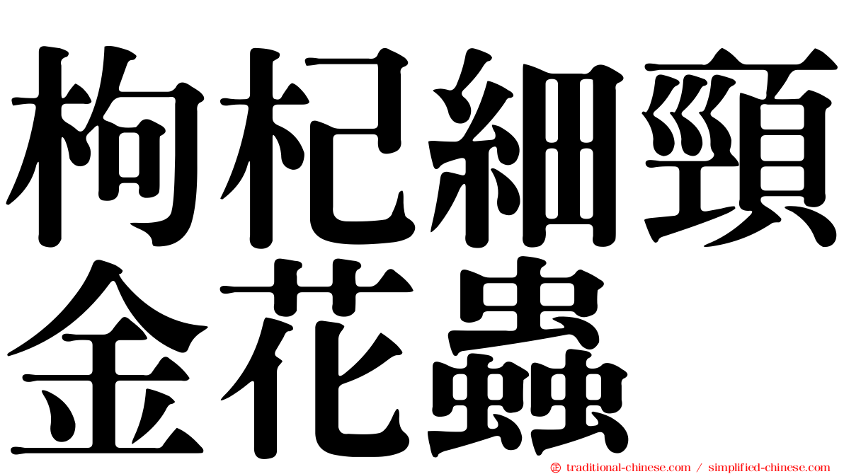 枸杞細頸金花蟲