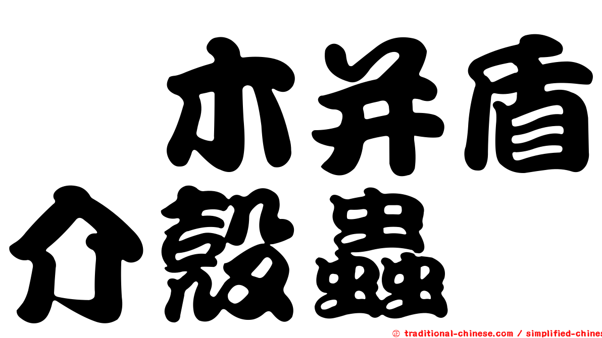 柃木并盾介殼蟲