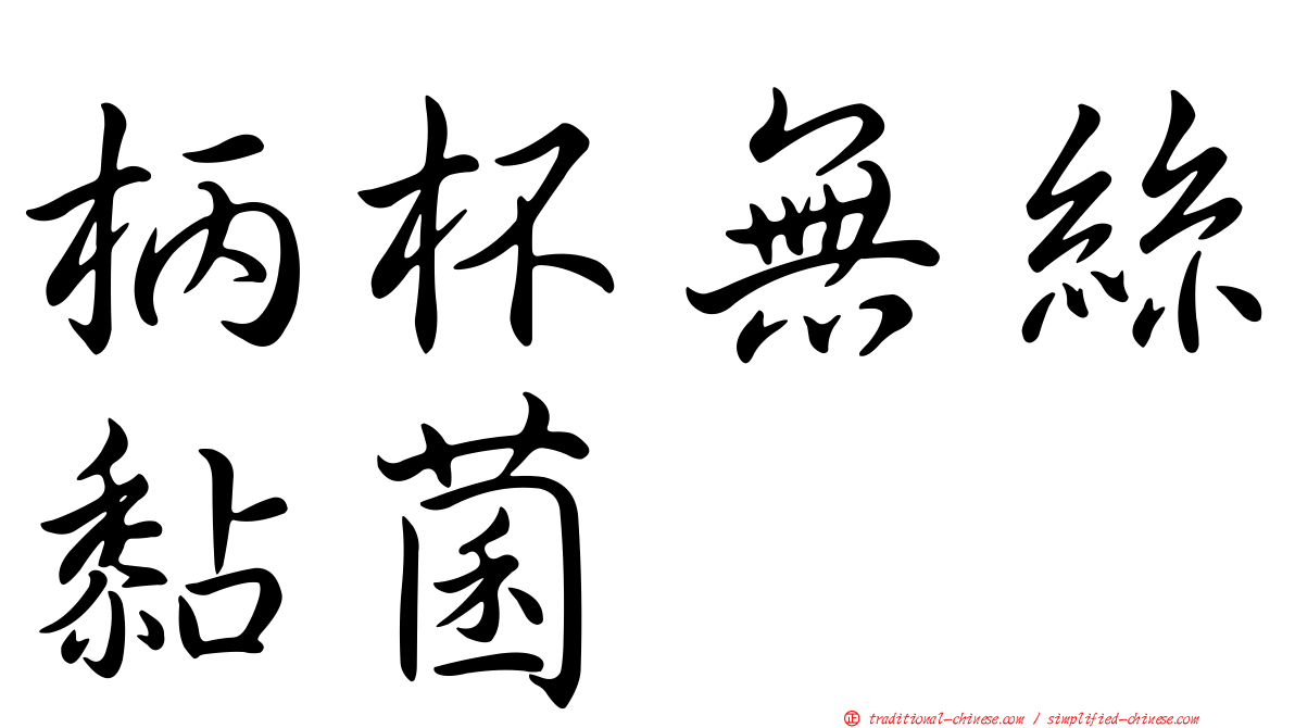 柄杯無絲黏菌