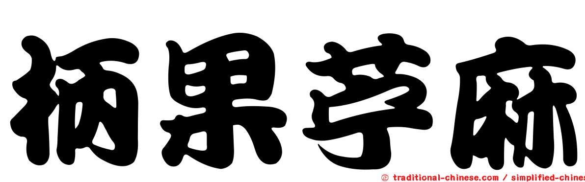柄果苧麻