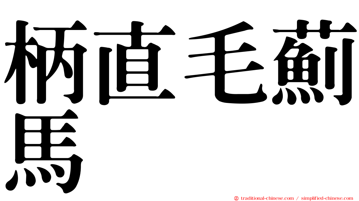 柄直毛薊馬