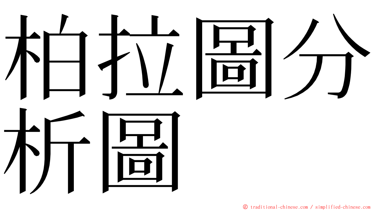 柏拉圖分析圖 ming font