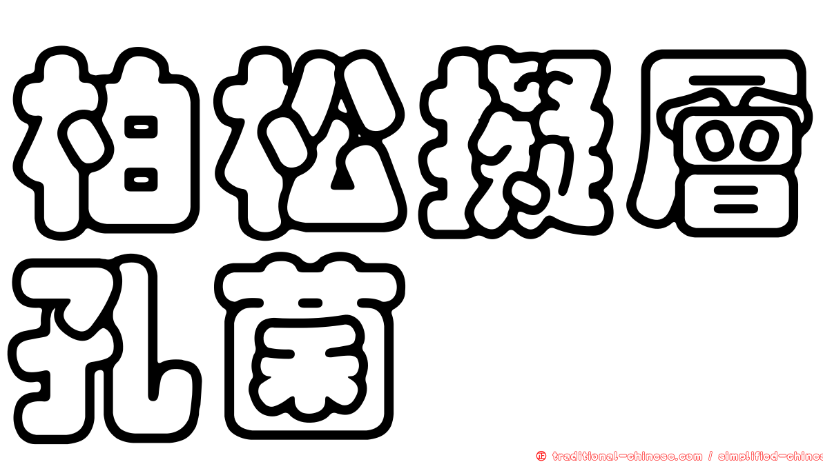 柏松擬層孔菌