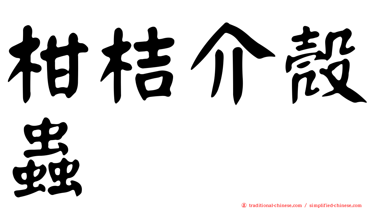 柑桔介殼蟲