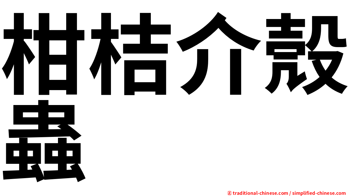 柑桔介殼蟲