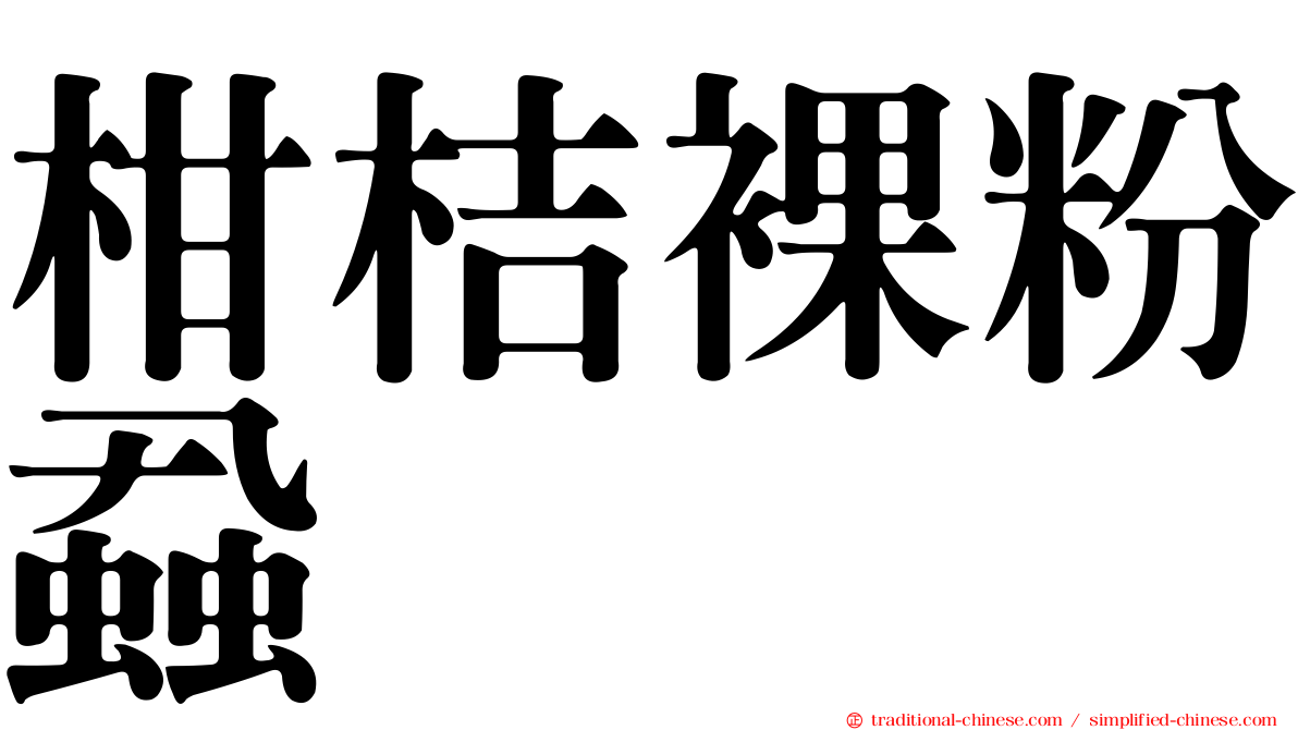 柑桔裸粉蝨