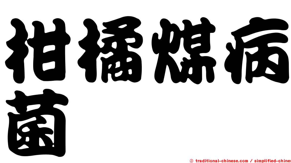 柑橘煤病菌