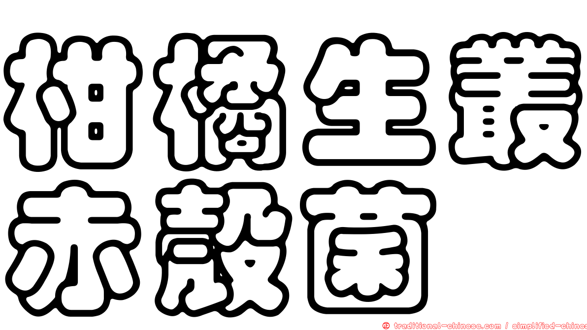 柑橘生叢赤殼菌